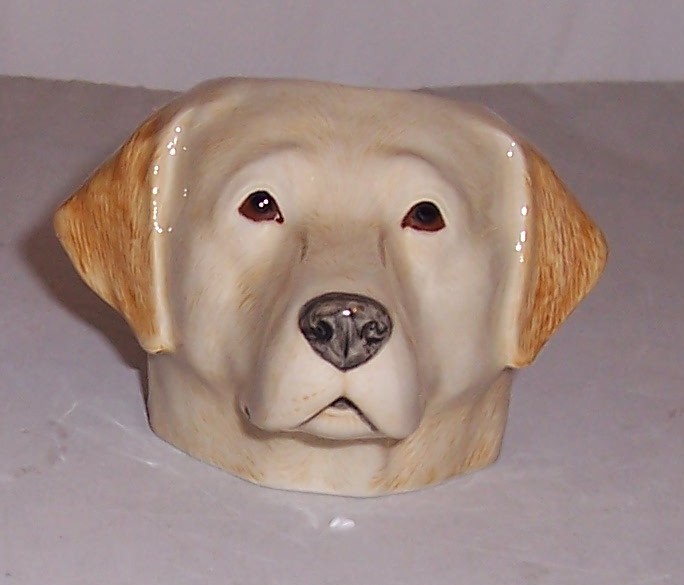Quail Yellow Labrador Faced Egg Cup