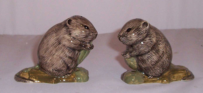 Water Vole salt and pepper set