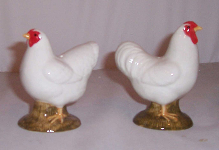 Wyandotte Hen and Cockerel Salt and Pepper Set