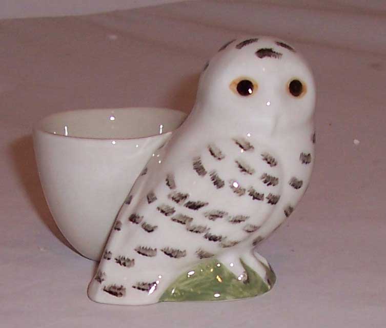 Snowy Owl with Egg Cup