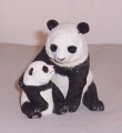 Country Artists Panda and Cub - A Tender Moment