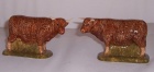 Highland  Cattle salt and pepper set - Red