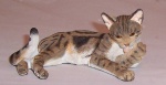 Country Artists Cat Lying on side - Brown Marble Tabby