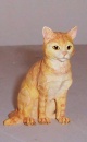 Country Artists Ginger Tabby Cat Sitting