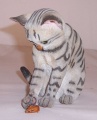 Country Artists Kitten Playing with Toy Mouse